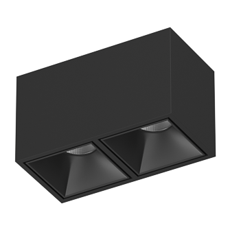 Накладной светодиодный светильник Ledron KUBING 2 Black TRIAC 4000K