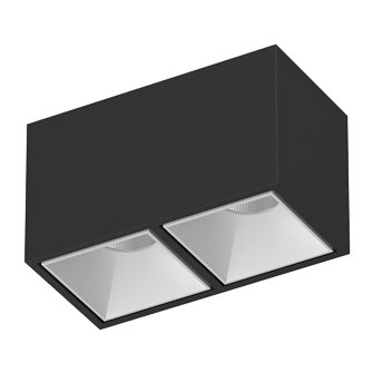 Накладной светодиодный светильник Ledron KUBING 2 Black-White TRIAC 4000K