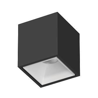 Накладной светодиодный светильник Ledron KUBING Black-White 4000K