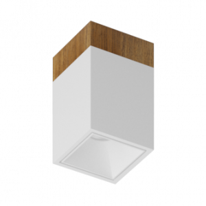 Накладной светодиодный светильник Ledron KUBING 130 Wooden White 4000K