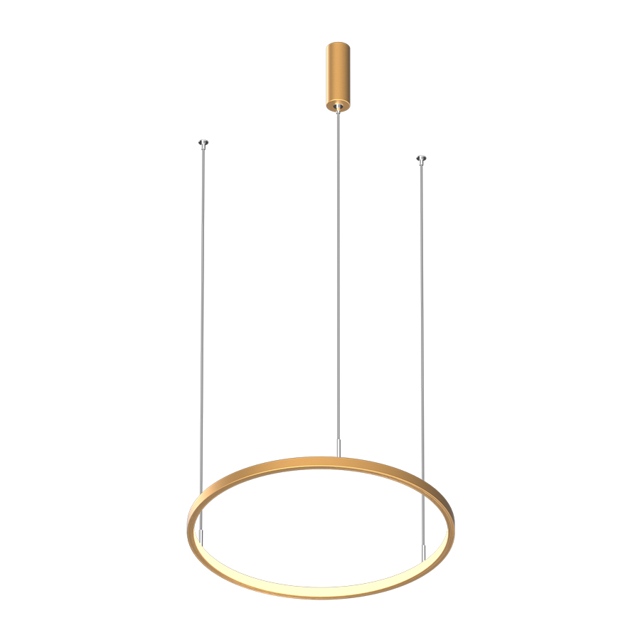 Подвесной светодиодный светильник LED ROUND R400 Brushed Gold — изображение 2