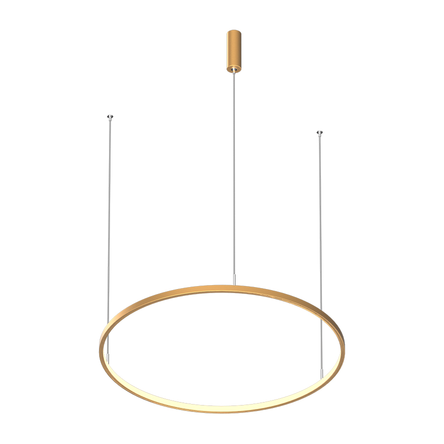 Подвесной светодиодный светильник LED ROUND R600 Brushed Gold — изображение 2