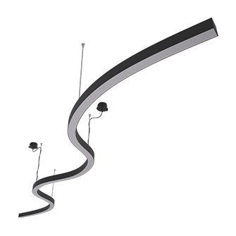 Подвесной светильник LED SNAKE 3000K Black
