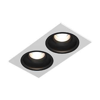 Встраиваемый светодиодный светильник LEVEL SQ2 White-Black TRIAC 4000K