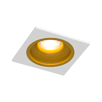 Встраиваемый светодиодный светильник LEVEL SQ White-Gold TRIAC 4000K