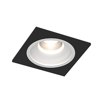 Встраиваемый светодиодный светильник LEVEL SQ Black-White TRIAC 4000K