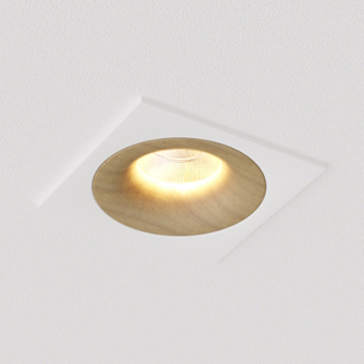 Встраиваемый светодиодный светильник Ledron LOFT SQ White Wooden TRIAC 4000K