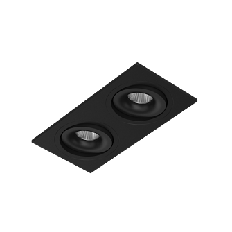 Встраиваемый поворотный светодиодный светильник MJ1006 SQ2 Black 4000K
