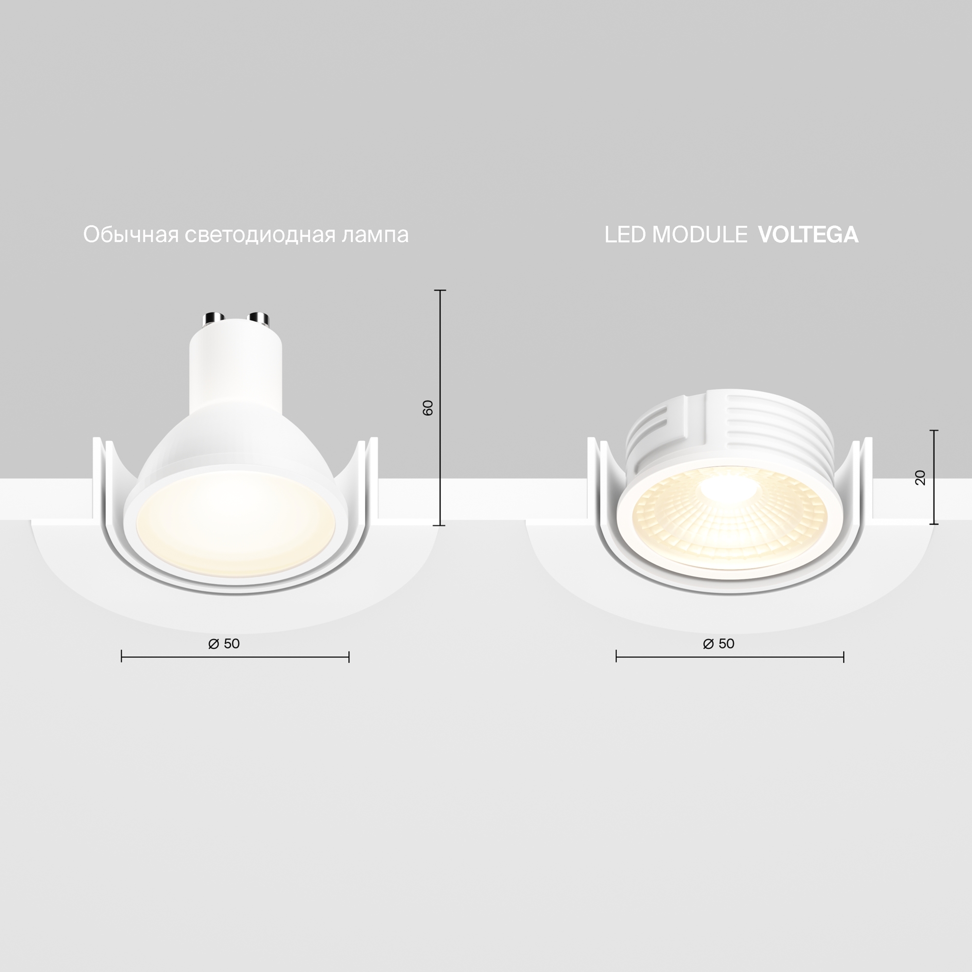 Светодиодный модуль 7Вт 3000K 60° Led модуль Voltega 7189 — изображение 2