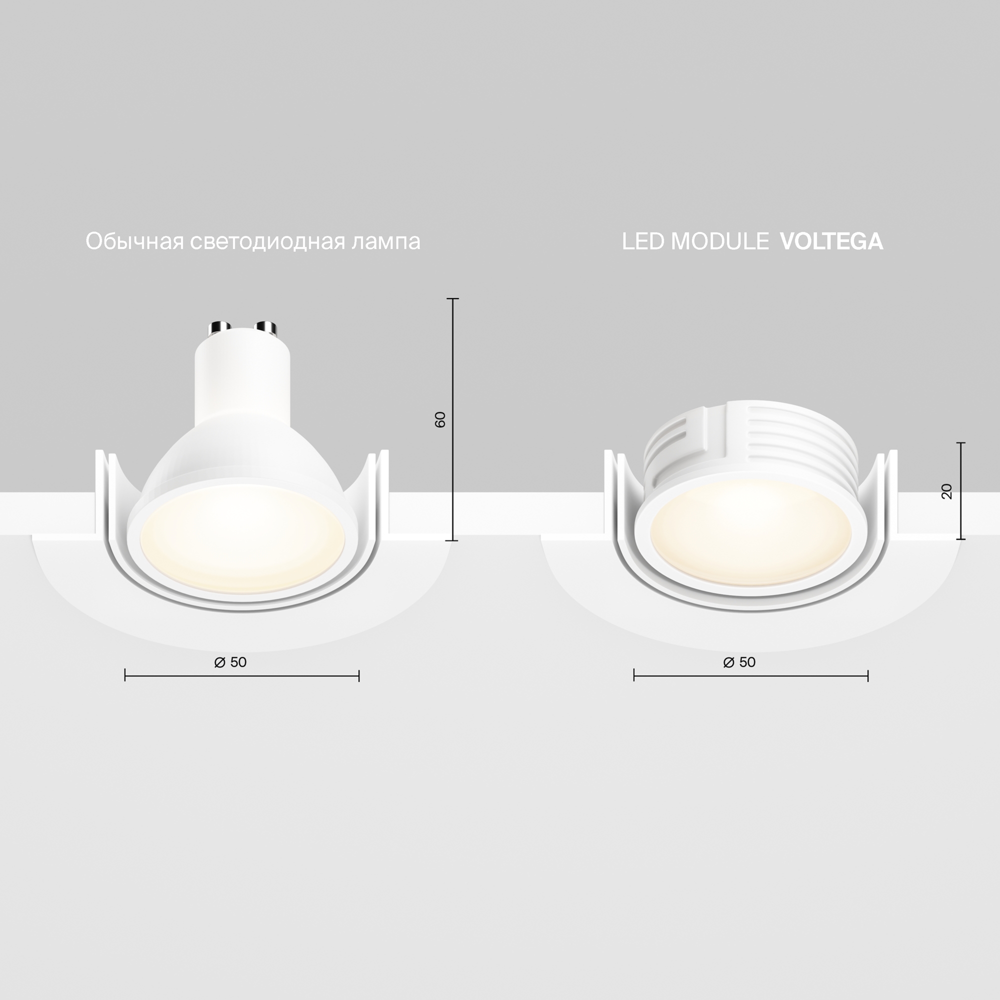 Светодиодный модуль 7Вт 3000K 110° Led модуль Voltega 7193 — изображение 2