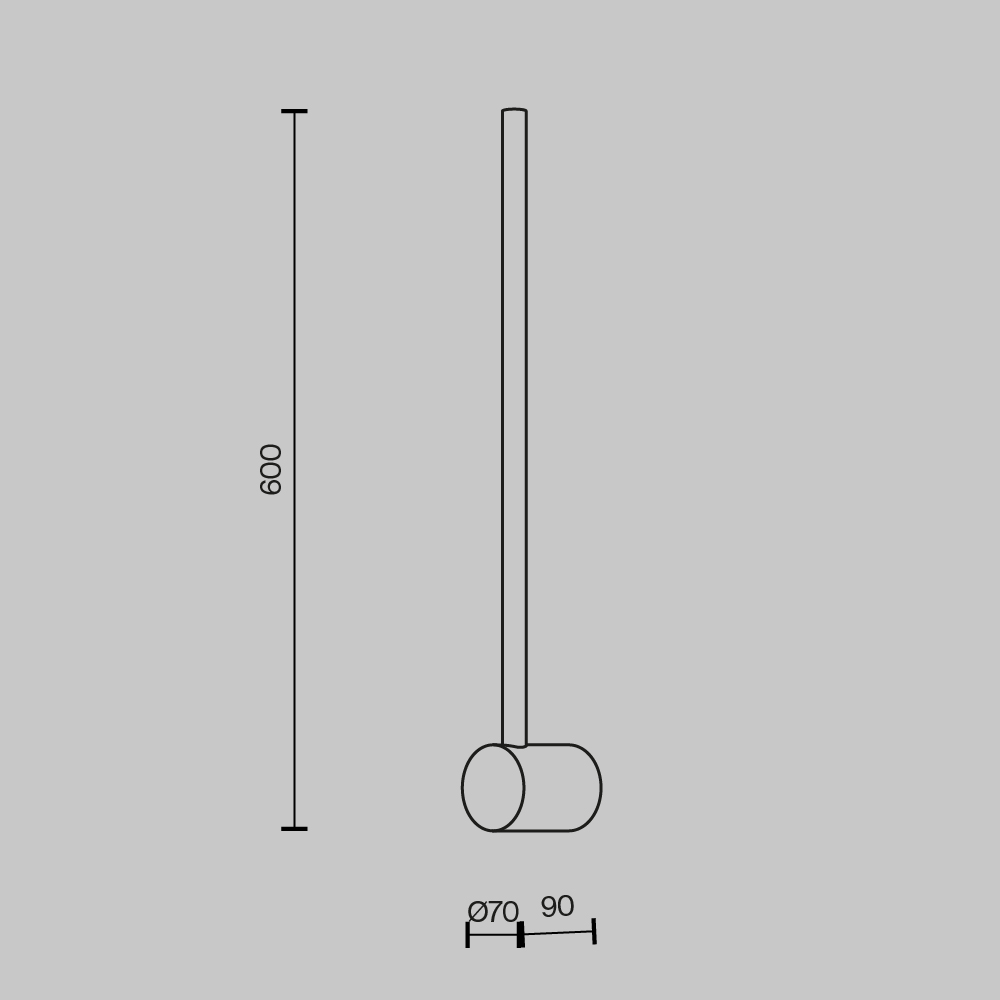 Настенный светильник (бра) Луч света / Light stick 3000К 7Вт Настенный светильник (бра) Maytoni MOD237WL-L6BS3K — изображение 2