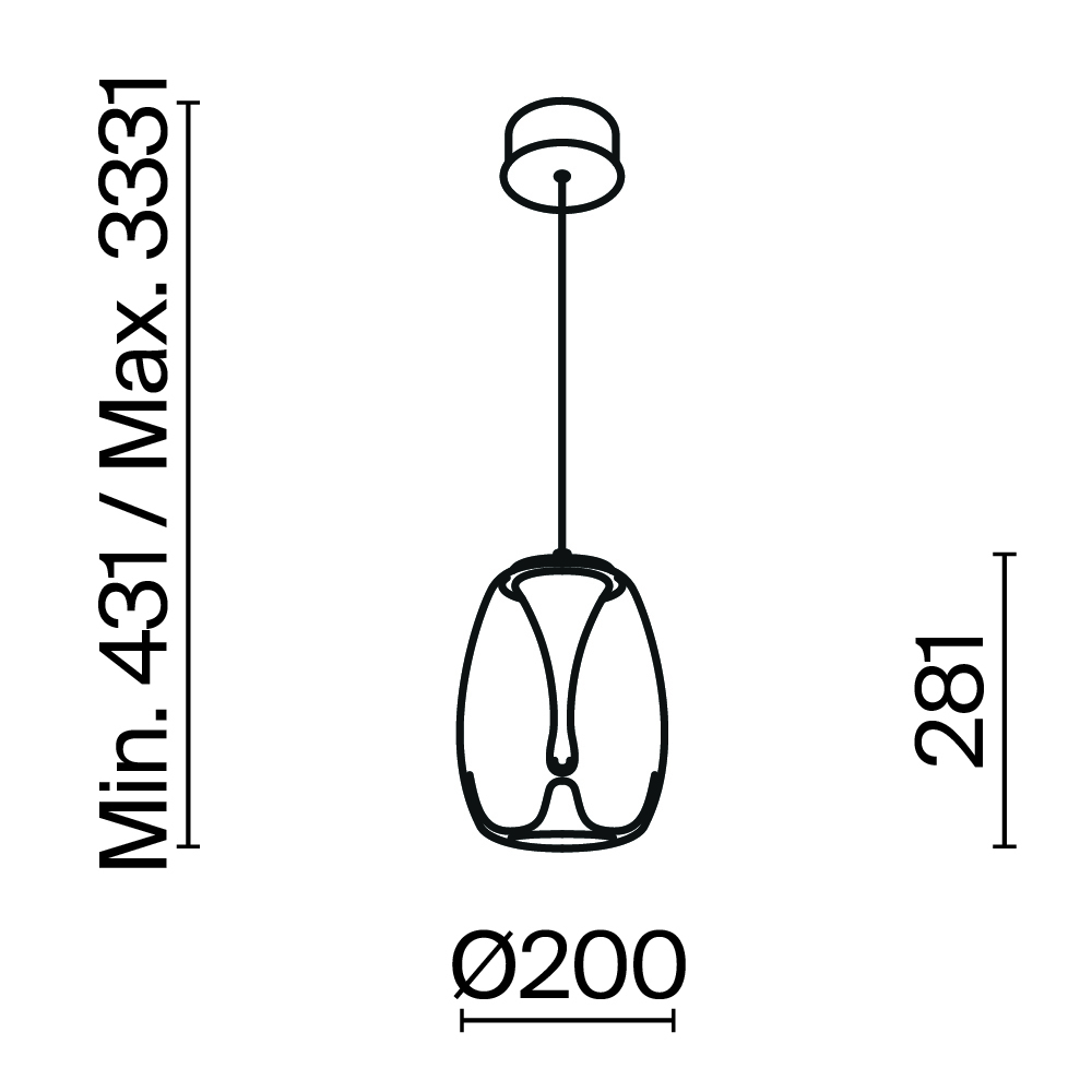 Подвесной светильник Всплеск / Splash 3000К 7Вт Подвесной светильник Maytoni MOD282PL-L8G3K1 — изображение 3