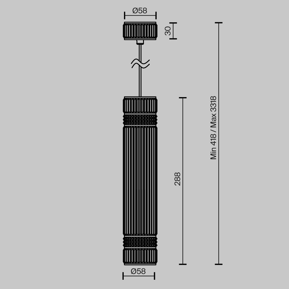 Подвесной светильник Метрополис / Metropolis GU10х1 Подвесной светильник Maytoni MOD475PL-01B — изображение 4