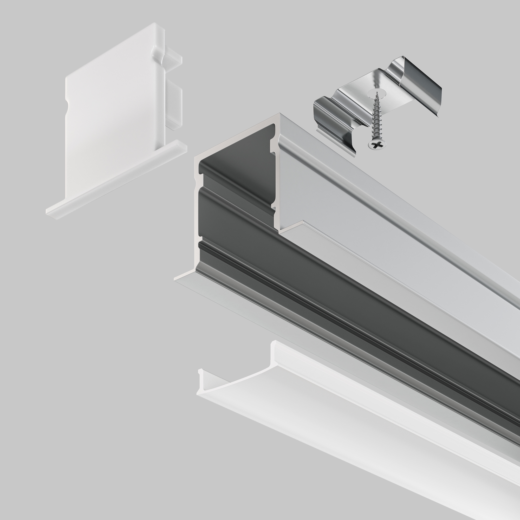 ALM-2720-S-2M Профиль Led Strip ALM-2720-S-2M