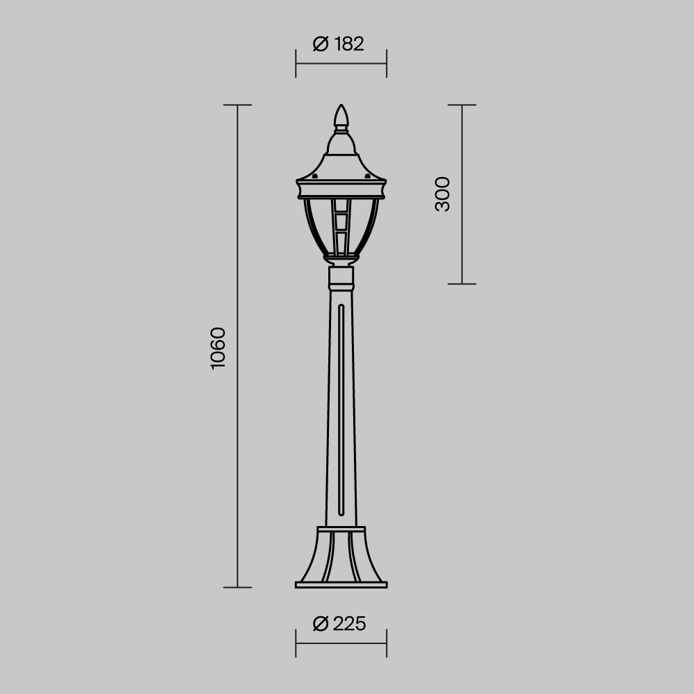 Ландшафтный светильник Риволи / Rivoli E27х1 60Вт IP 44 Ландшафтный светильник Outdoor O026FL-01B — изображение 2