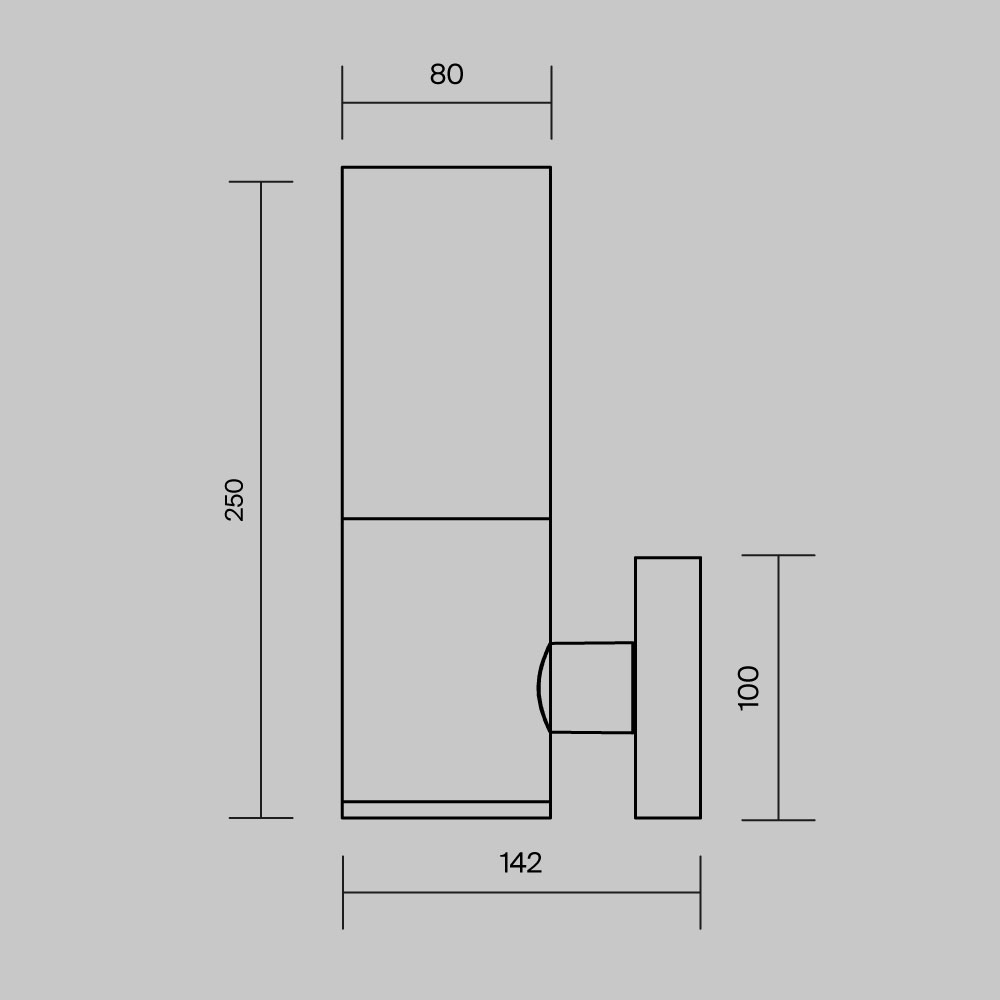 Настенный светильник (бра) Уиллис / Willis E27х1 60Вт IP 54 Уличный настенный светильник Outdoor O418WL-01GR — изображение 3