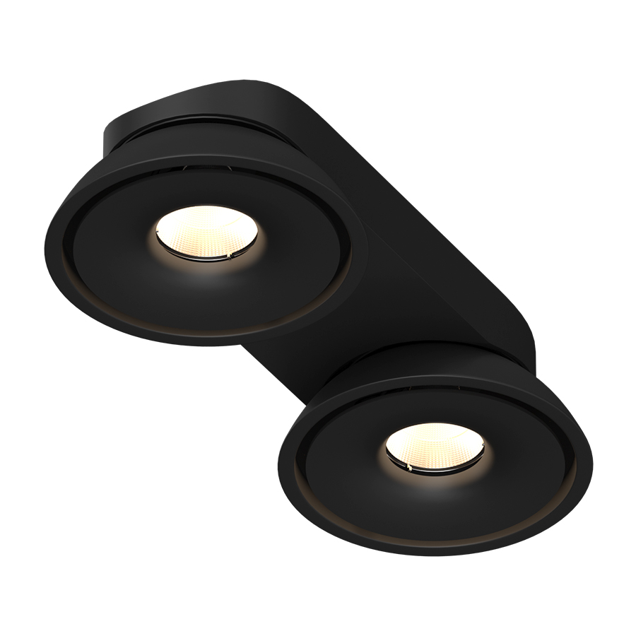 Накладной поворотный светодиодный светильник Ledron ORBIT SLIM 2 Black — изображение 2