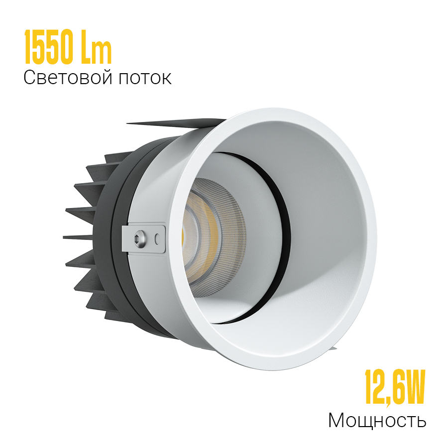 Встраиваемый поворотный светодиодный светильник Ledron PERFECT — изображение 3