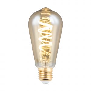 Светодиодная лампа декоративная лофт ST64 4Вт 2000K E27 360° диммируемая Лампочка Voltega 7077