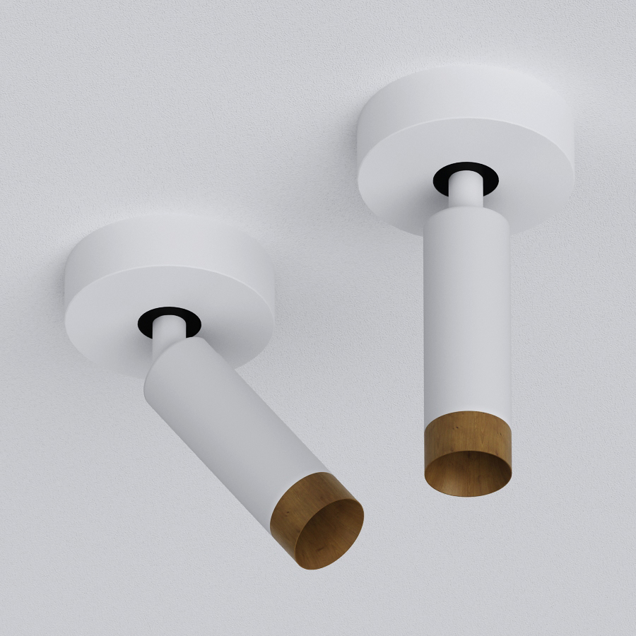 Накладной светодиодный светильник Ledron SAGITONY R1 S40 Dim Wooden White — изображение 2