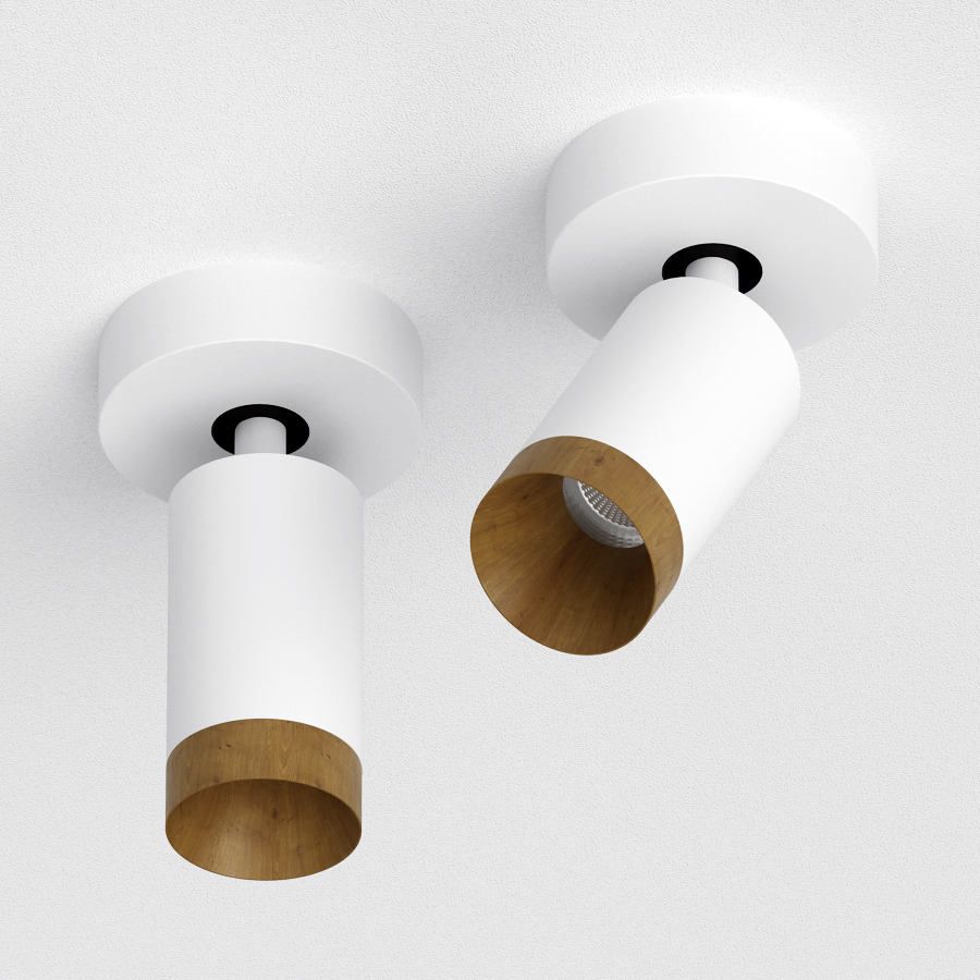 Накладной светодиодный светильник Ledron SAGITONY R1 S60 Dim Wooden White — изображение 2