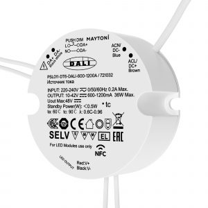 Источник тока DALI NFC DT6 36Вт 600-1200А Источник тока Lighting control 721032