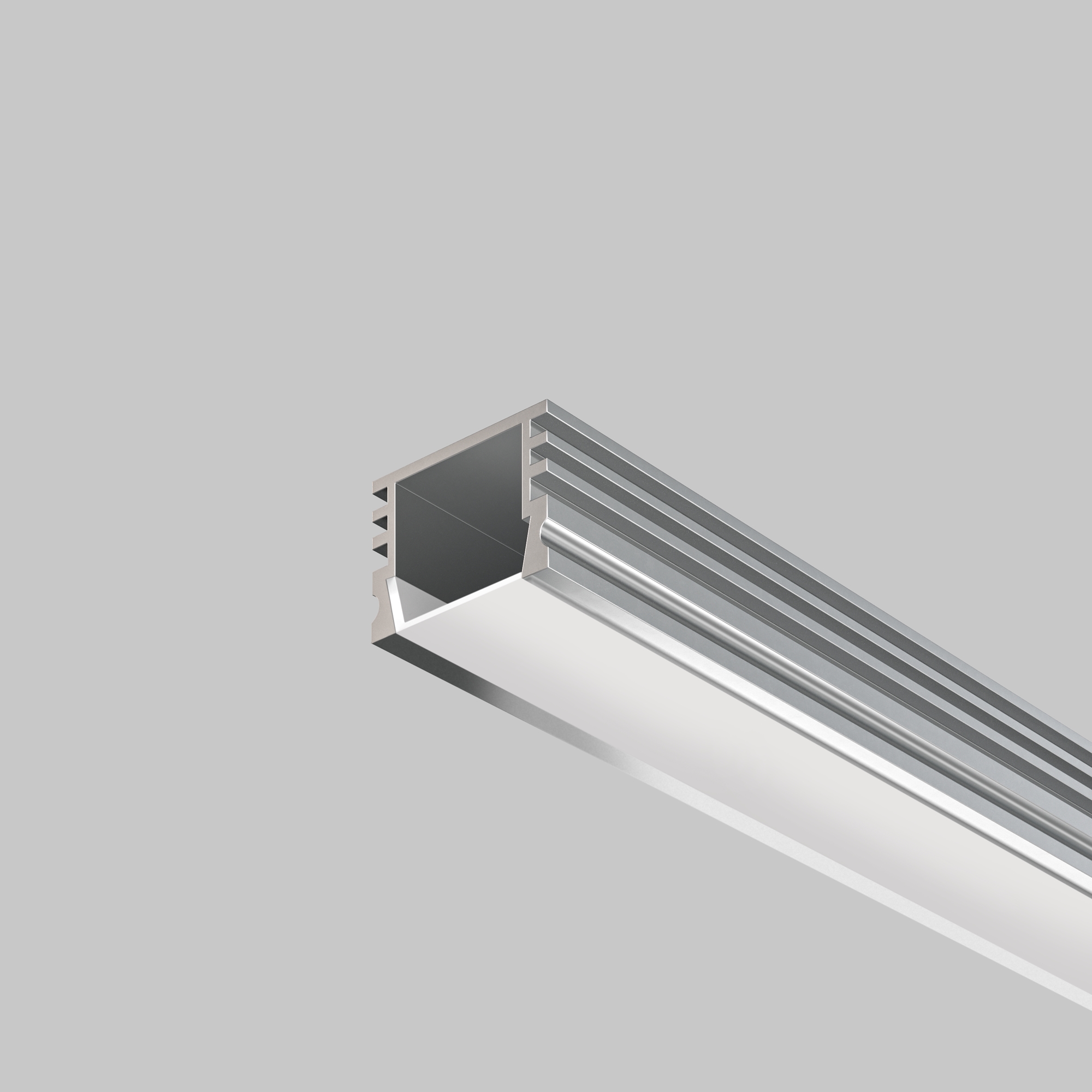 Алюминиевый профиль накладной 16x12 (Серебро, 2 м), ALM005S-2M Профиль Led Strip ALM005S-2M — изображение 4
