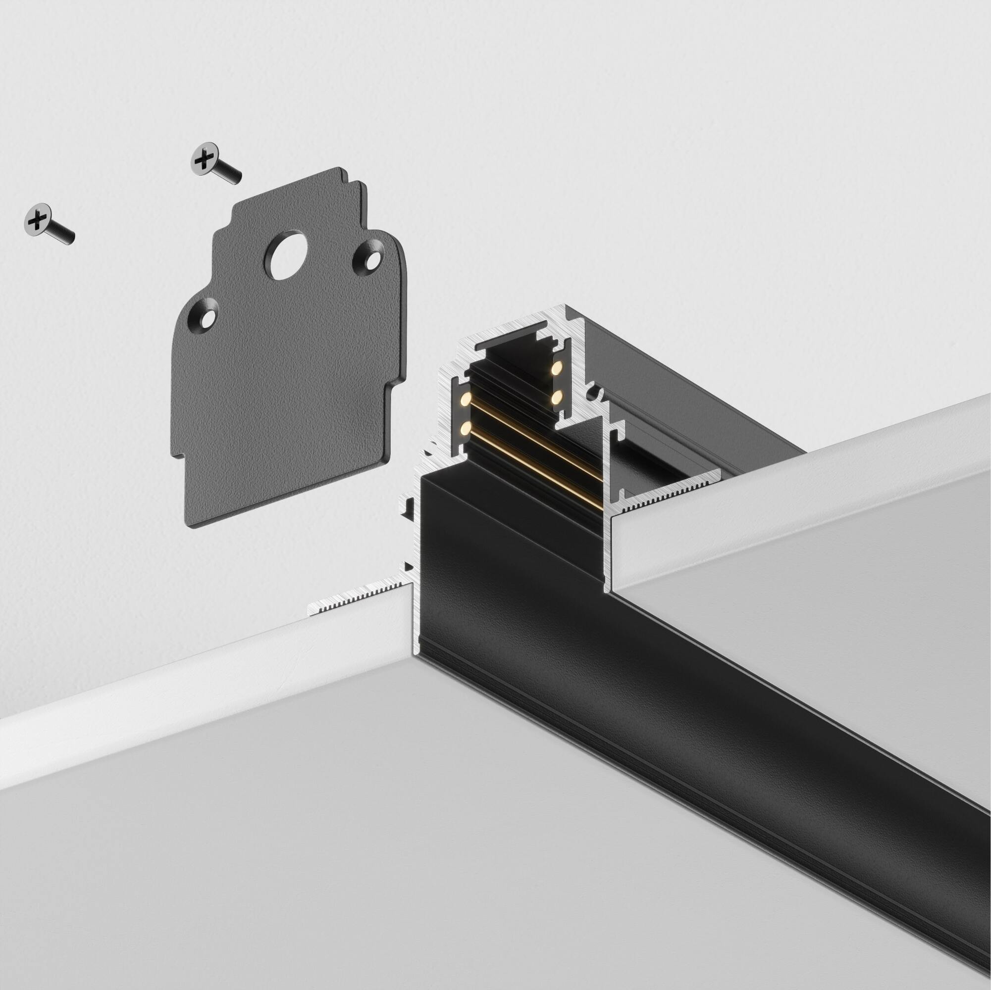 Шинопровод 1м Gravity встраиваемый черный Шинопровод встраиваемый Technical TRX010-421B — изображение 3