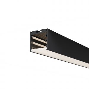 Радиусный профиль 35x35 линейный черный 2.5м Профиль Led Strip ALM-3535R-B-D-2.5M