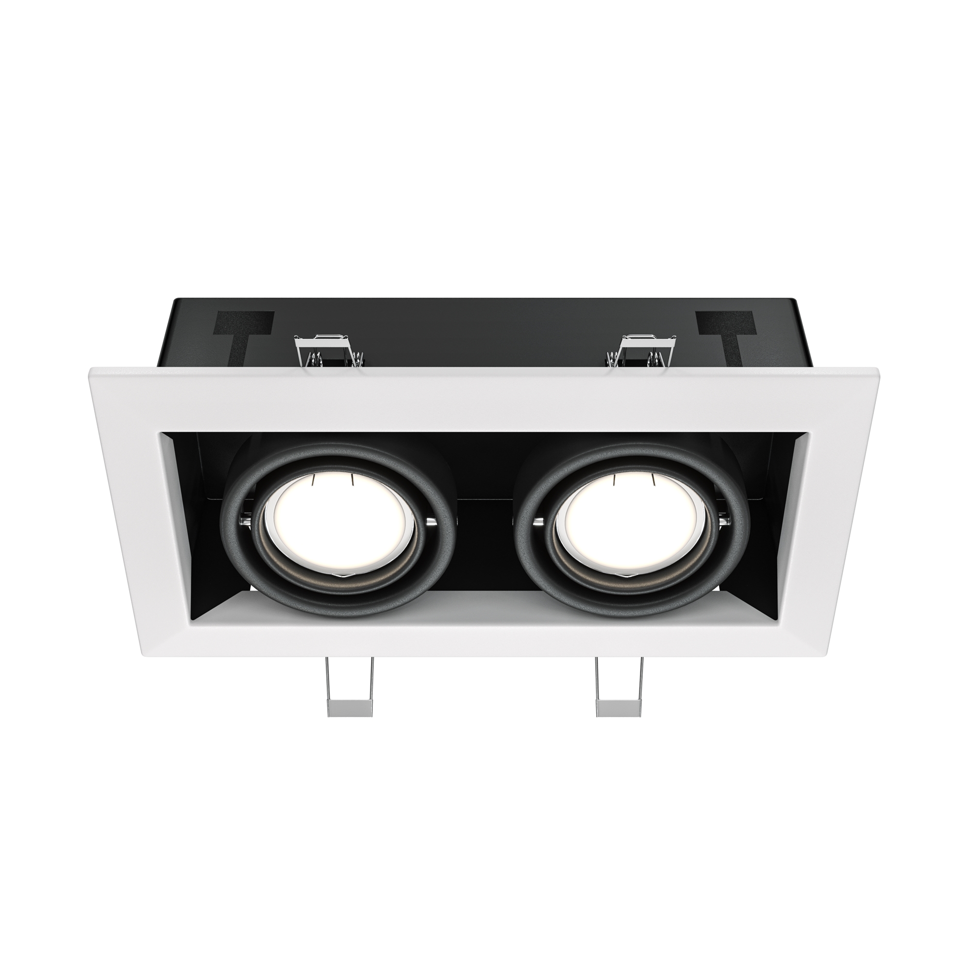Встраиваемый светильник Металл Модерн / Metal Modern 2*GU10 10 Вт Встраиваемый светильник Technical DL008-2-02-W