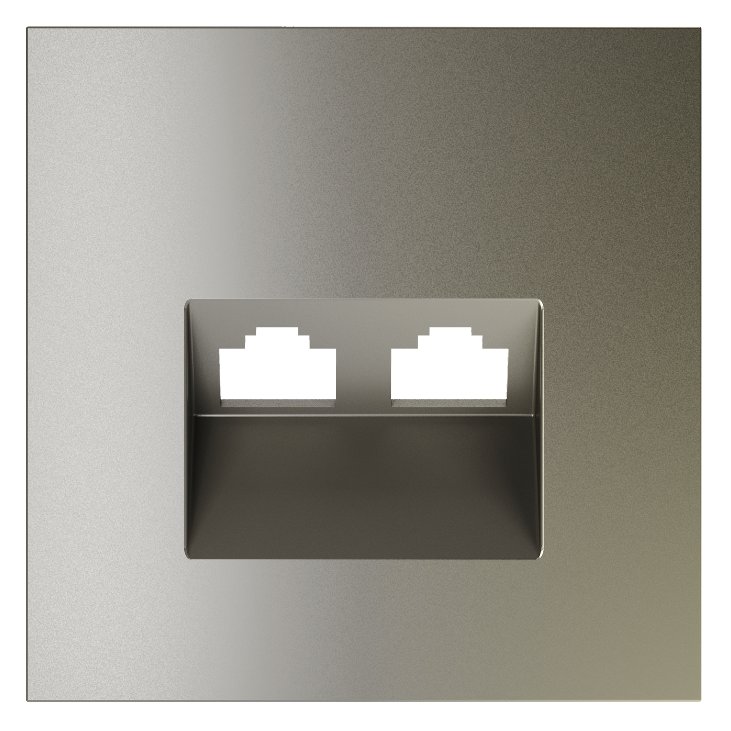 Накладка для розетки компьютерной двойной RJ45+RJ45 кат.6, S70 (шелк) — изображение 3