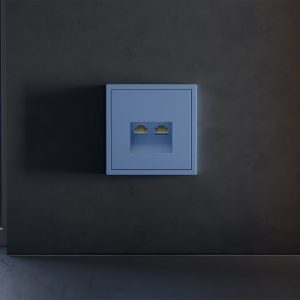 Накладка для розетки компьютерной двойной RJ45+RJ45 кат.6