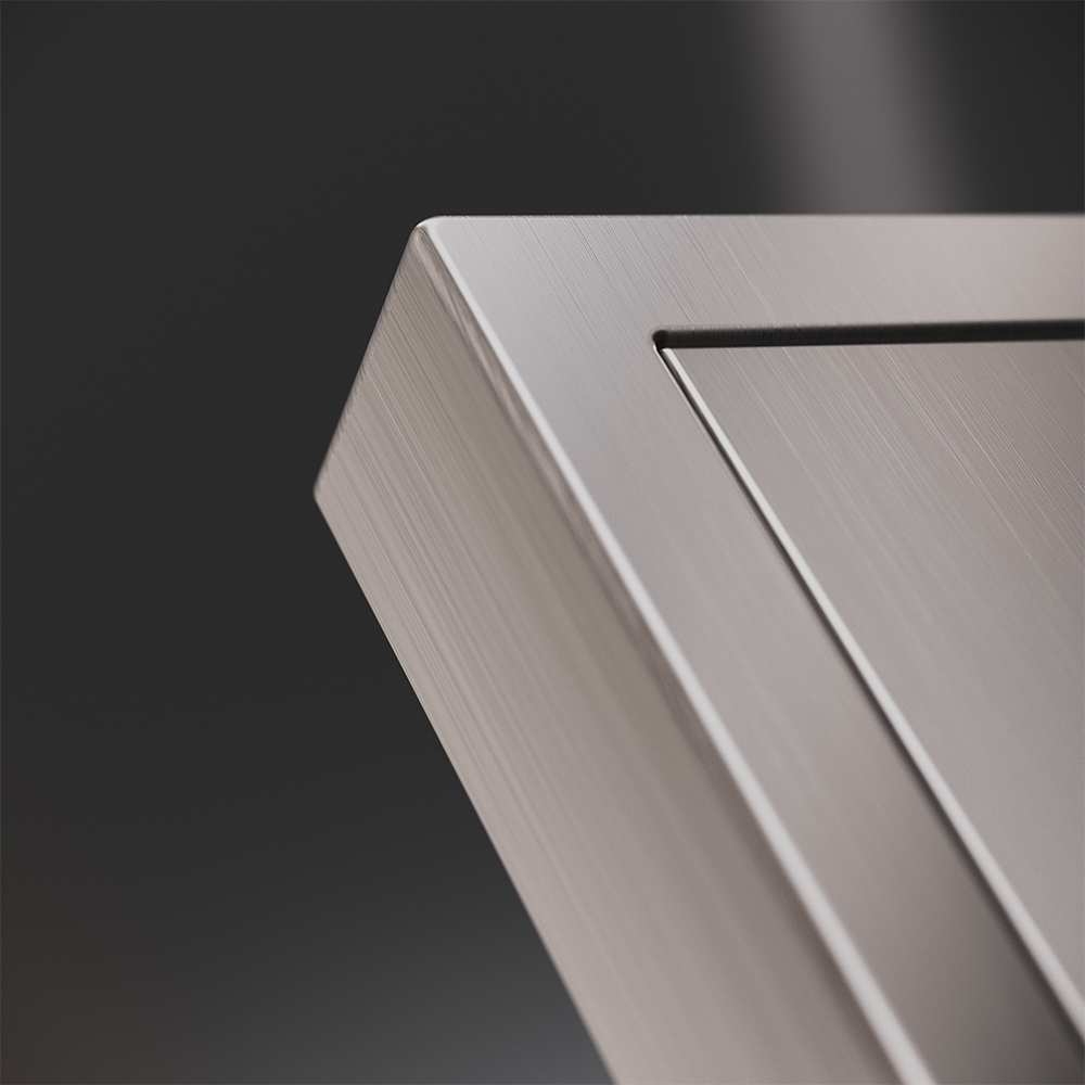 Клавиша для выключателя/переключателя одноклавишного, S70 Metal (никель) — изображение 3
