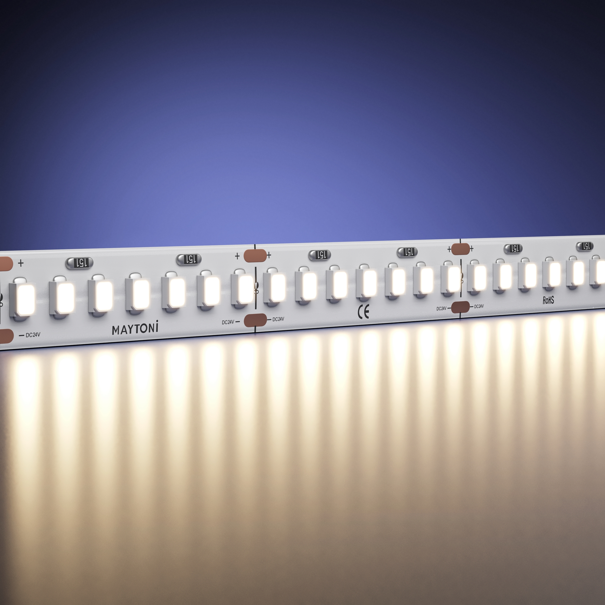 Светодиодная лента Ультра 24В 2835 11Вт/м 3000К 5м IP 20 201049 Светодиодная лента Led Strip 201049