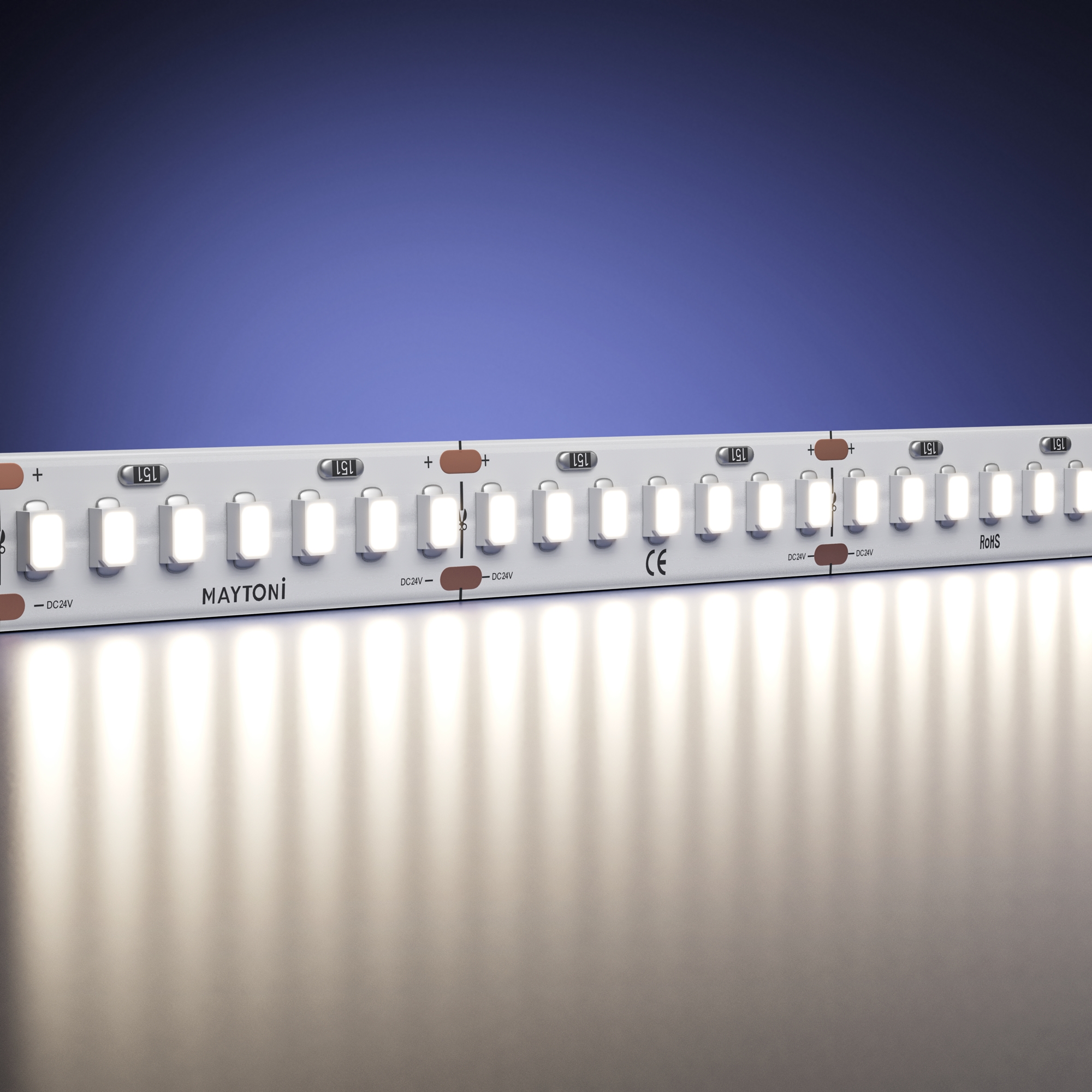 Светодиодная лента Ультра 24В 2835 11Вт/м 4000К 5м IP 20 201050 Светодиодная лента Led Strip 201050