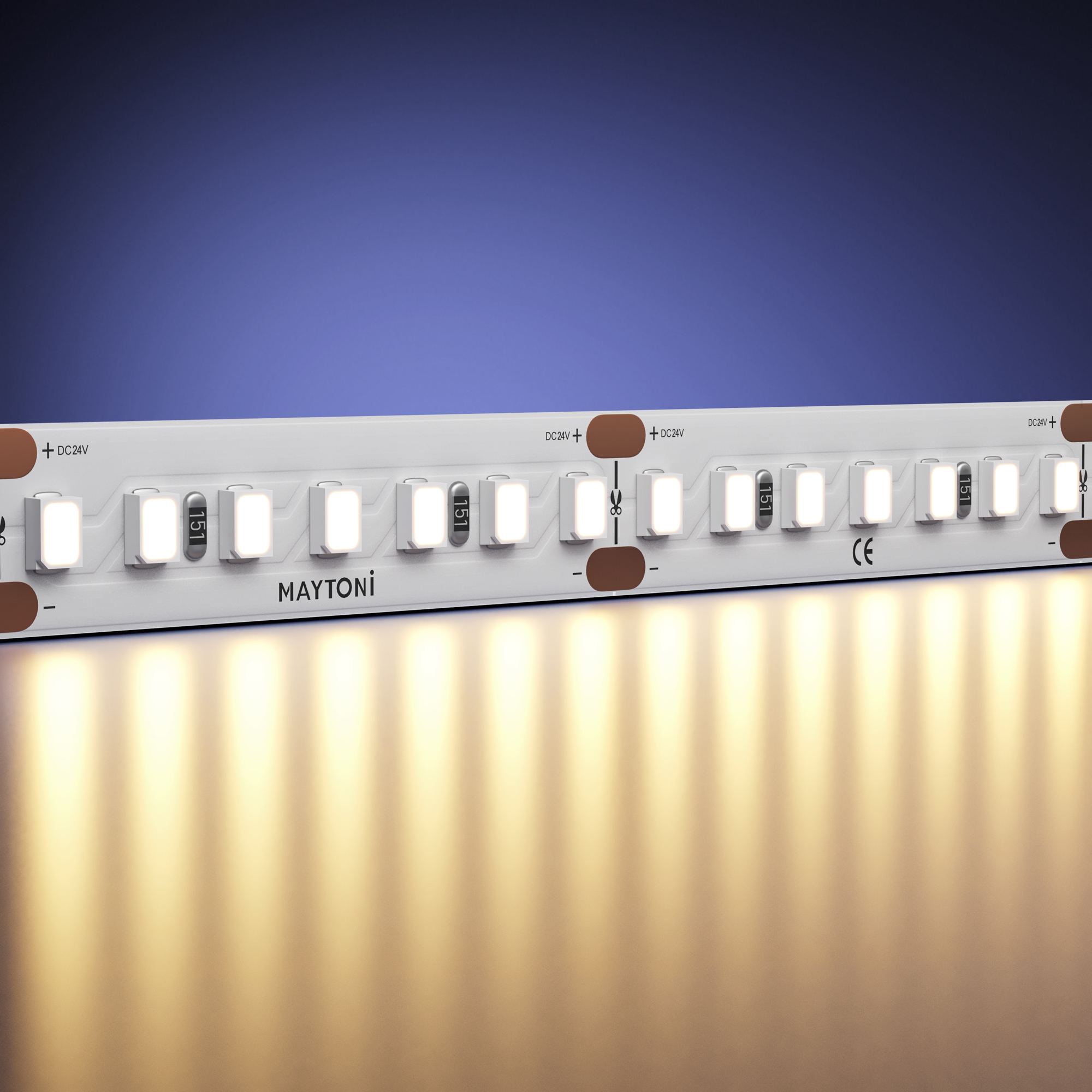 Светодиодная лента Ультра 24В 2835 17Вт/м 2700К 5м IP 20 201090 Светодиодная лента Led Strip 201090