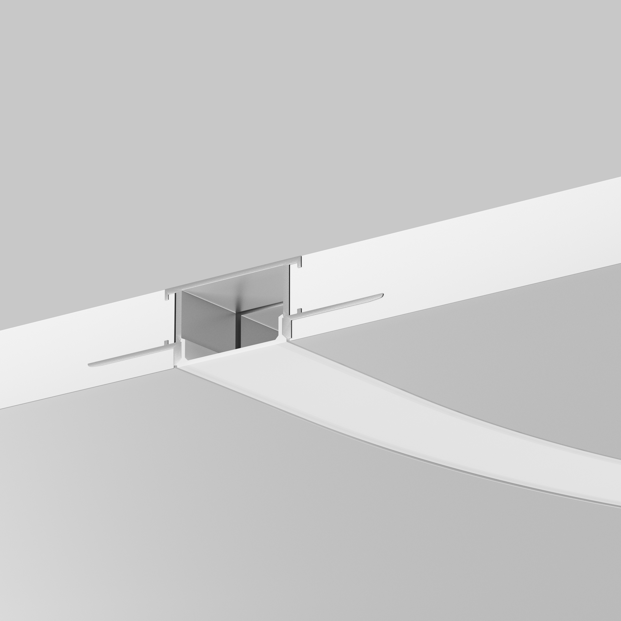 Алюминиевый профиль встраиваемый с боковым изгибом ALM-6214SB-S-2M Профиль Led Strip 636003 — изображение 3