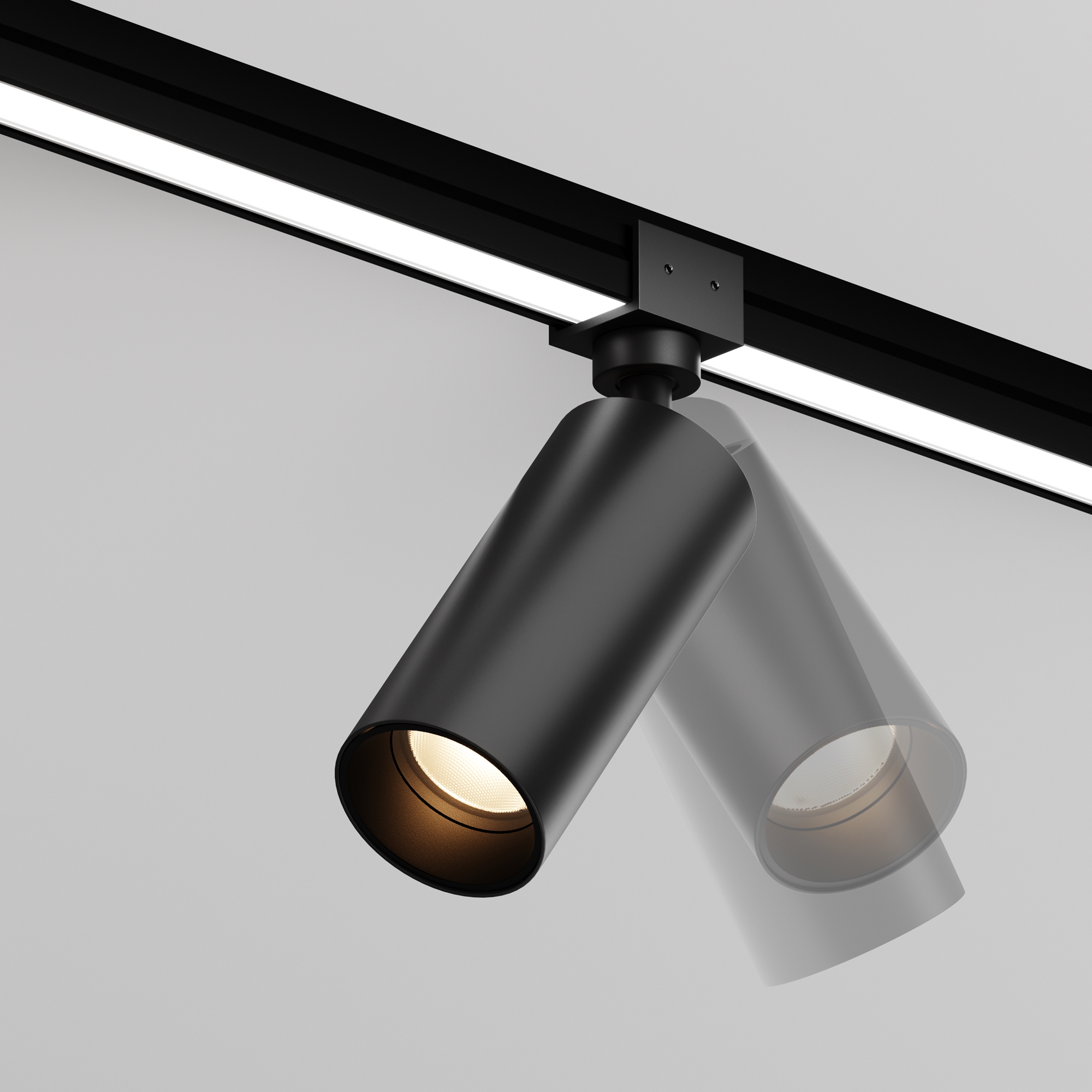 Уличный трековый светильник Фокус / Focus Led Elasity IP 3000К 16Вт 55° черный Уличный трековый светильник Outdoor O-TR01-1-S-16WB3K — изображение 3