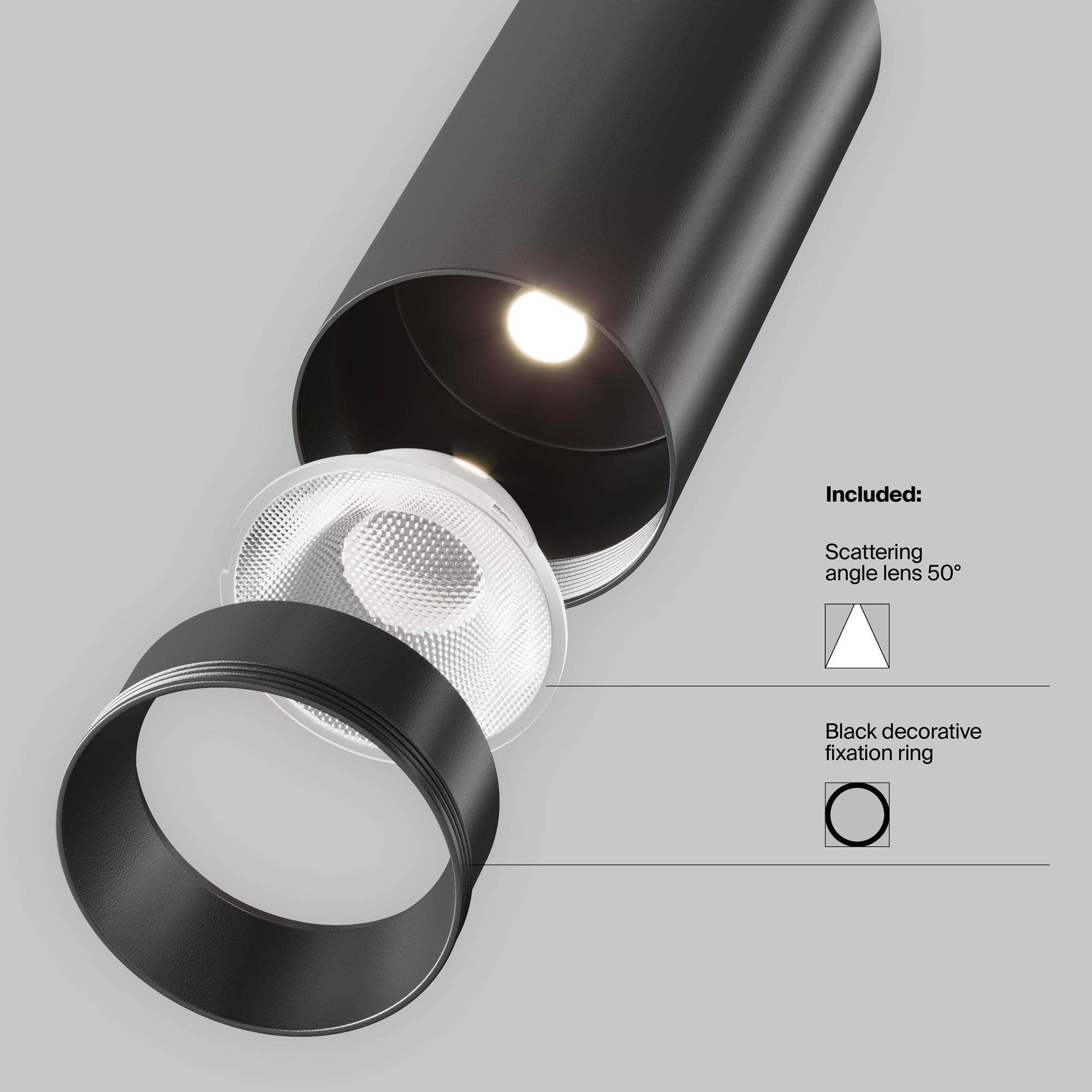Трековый светильник Фокус / Focus LED Unity 3000K 12Вт 50° Трековый светильник Technical TR021-1-12B3K-W-B — изображение 3