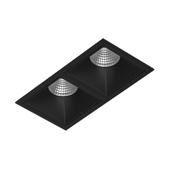Встраиваемый светодиодный светильник Ledron RISE KIT 2 LED 4000K Black