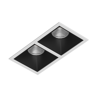 Встраиваемый светодиодный светильник Ledron RISE KIT 2 LED 4000K White-Black