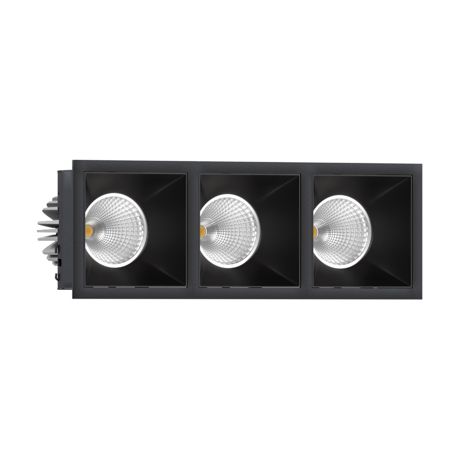 Встраиваемый светодиодный светильник Ledron RISE KIT 3 LED 3000K Black — изображение 2