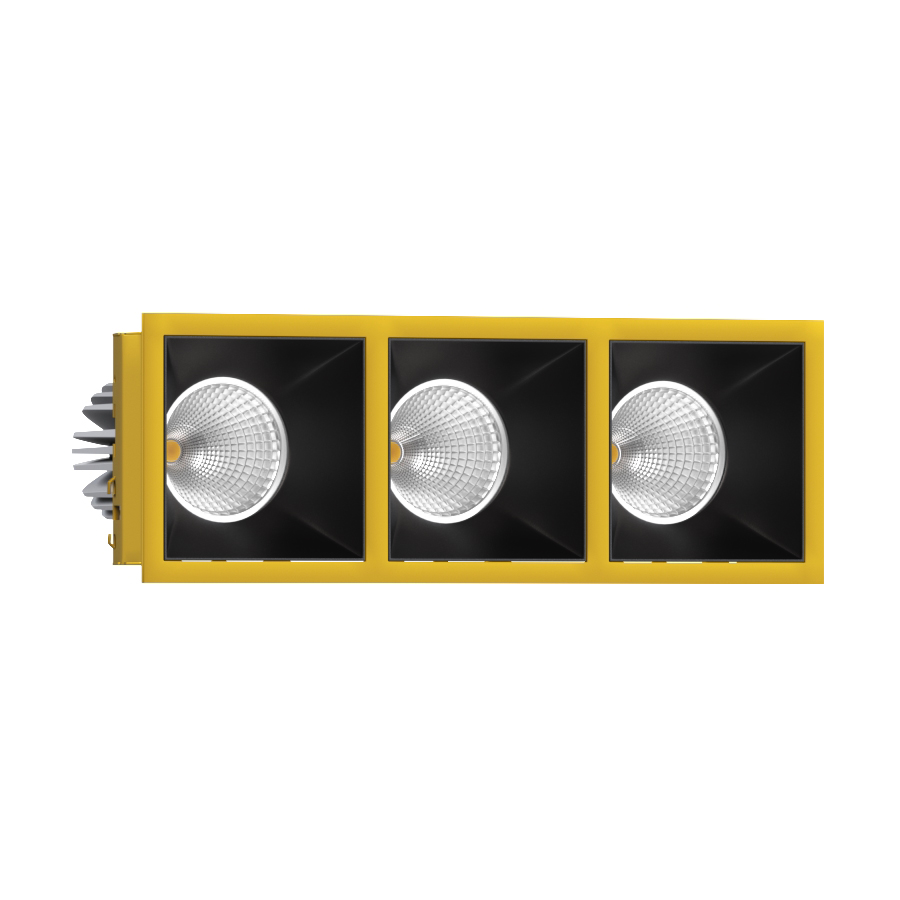Встраиваемый светодиодный светильник Ledron RISE KIT 3 LED 3000K Gold-Black — изображение 2