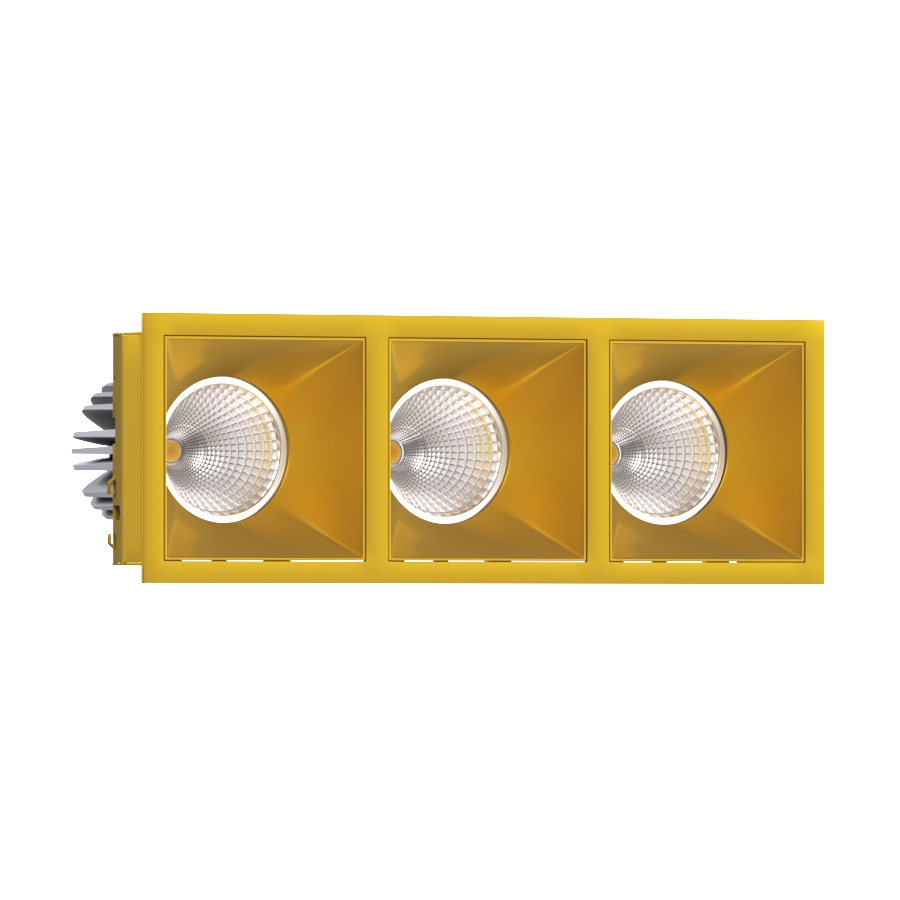 Встраиваемый светодиодный светильник Ledron RISE KIT 3 LED 3000K Gold — изображение 2