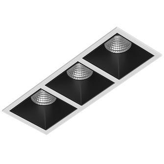Встраиваемый светодиодный светильник Ledron RISE KIT 3 LED 4000K White-Black