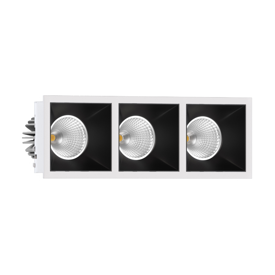 Встраиваемый светодиодный светильник Ledron RISE KIT 3 LED 3000K White-Black — изображение 2