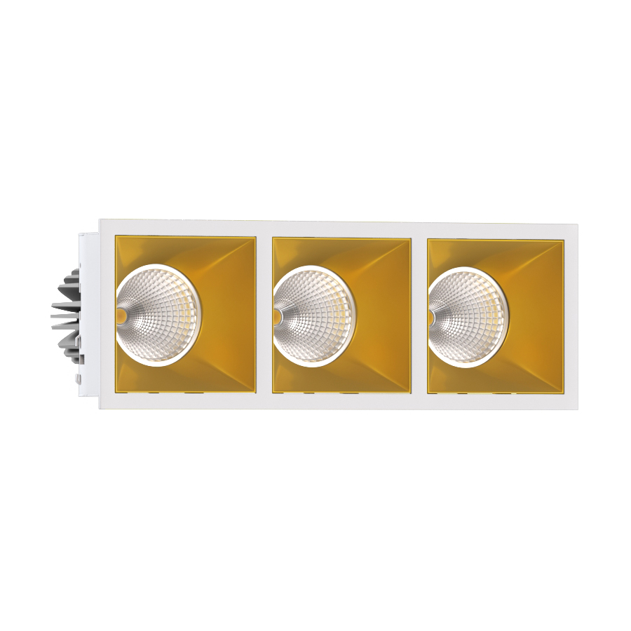 Встраиваемый светодиодный светильник Ledron RISE KIT 3 LED 3000K White-Gold — изображение 2