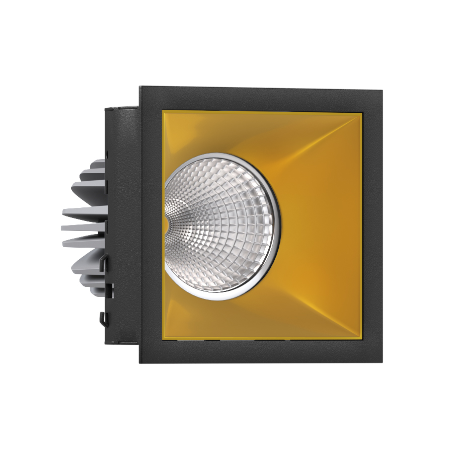 Встраиваемый светодиодный светильник Ledron RISE KIT 1 LED 4000K Black-Gold — изображение 2