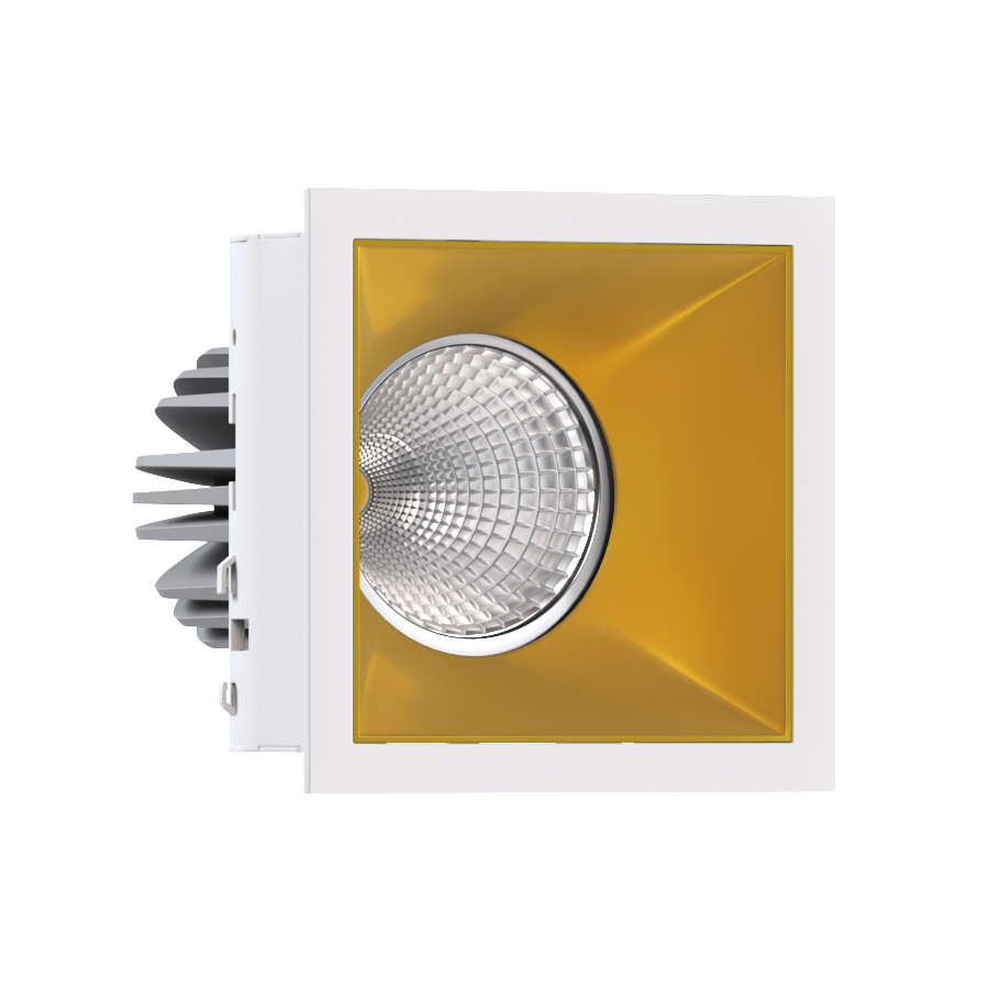 Встраиваемый светодиодный светильник Ledron RISE KIT 1 LED 4000K White-Gold — изображение 2