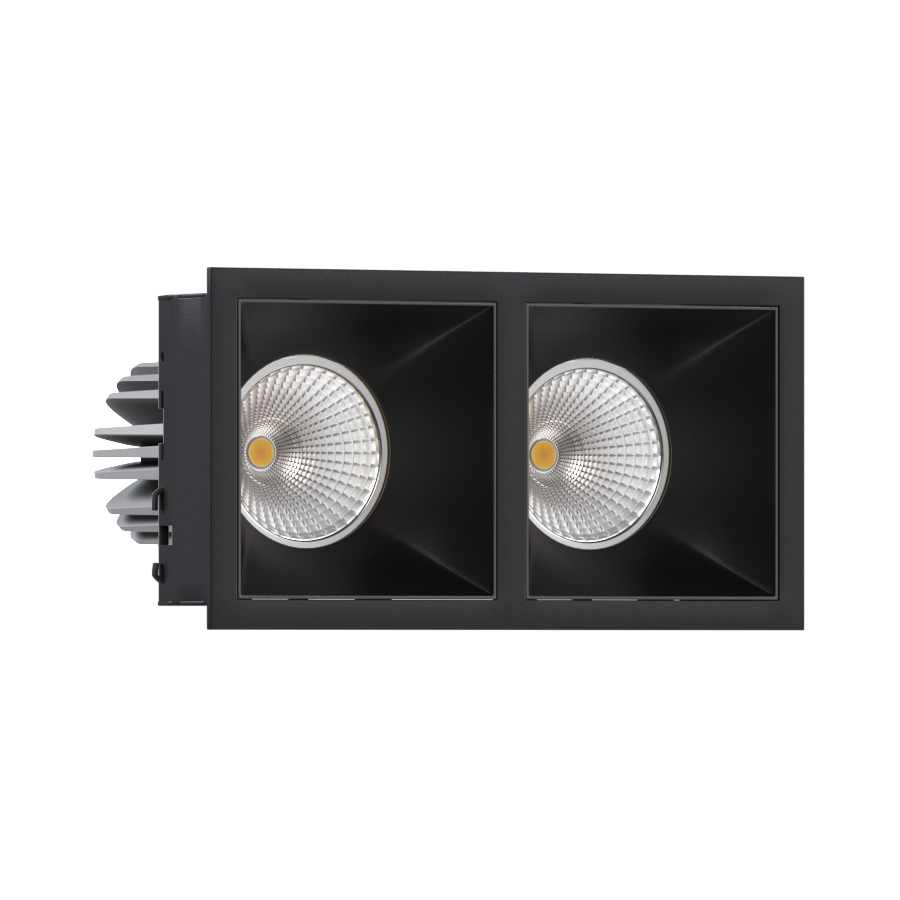 Встраиваемый светодиодный светильник Ledron RISE KIT 2 LED 3000K Black — изображение 2